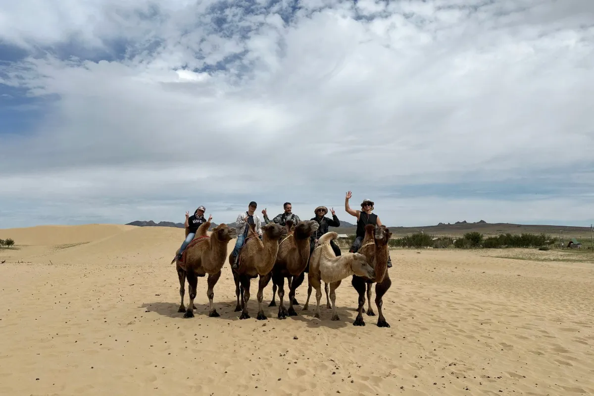 Experience the magic of camel riding in the Gobi