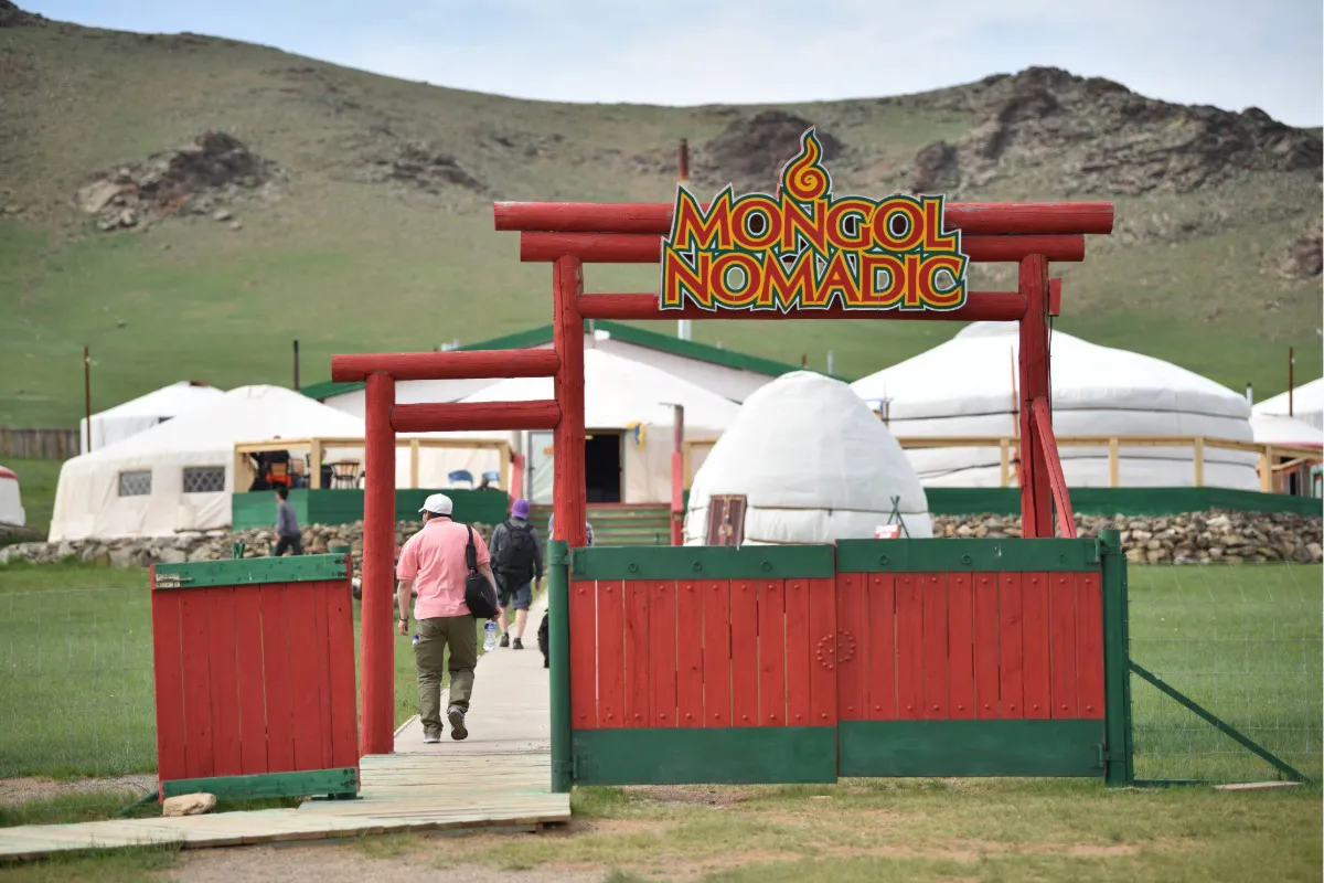 Mongol nomadic tourist camp