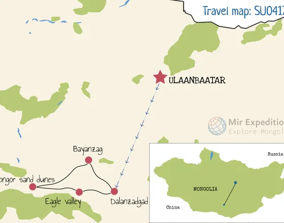 Motorcycle tour to Gobi Desert