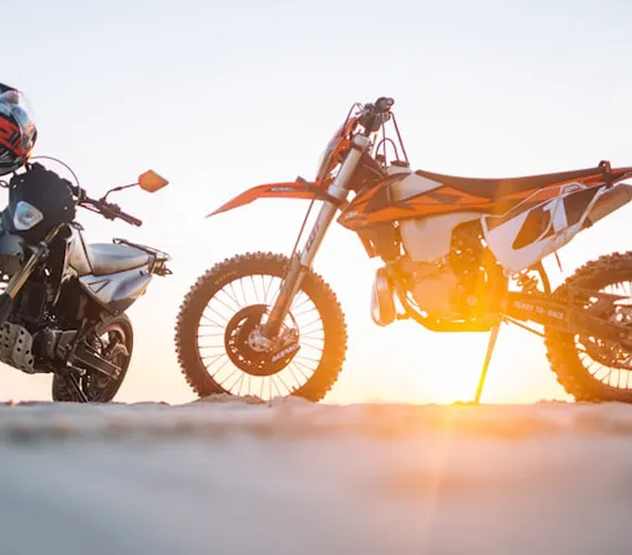 Motorcycle riding in Mongolia